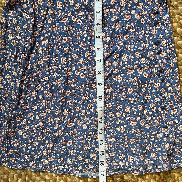 Madewell: Porch Side-Button Floral Mini Skirt in Summer Vines - Picture 6 of 6